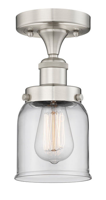 Innovations 616-1F-SN-G52 One Light Semi-Flush Mount, Brushed Satin Nickel