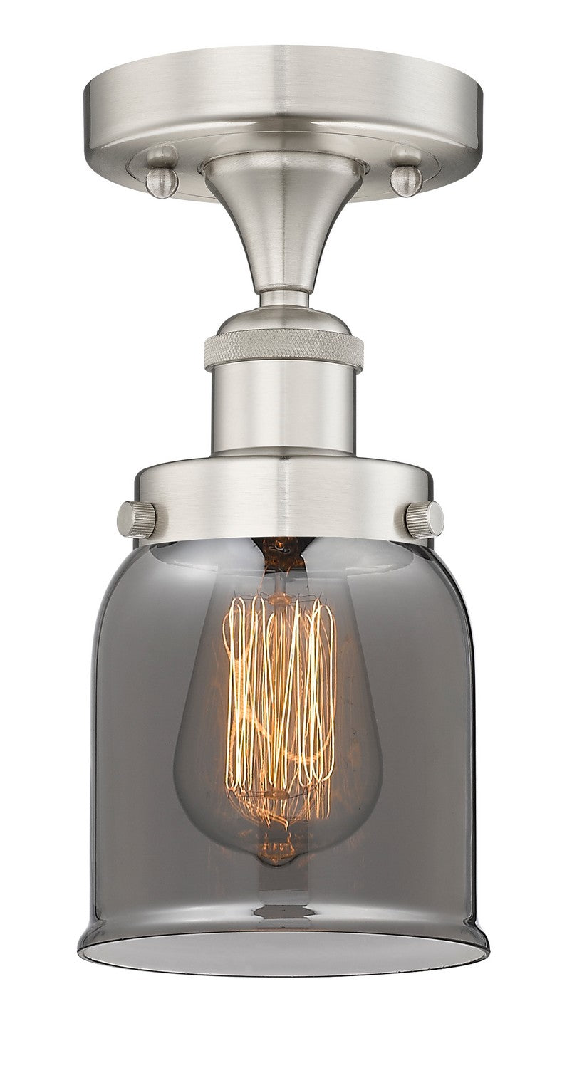 Innovations 616-1F-SN-G53 One Light Semi-Flush Mount, Brushed Satin Nickel