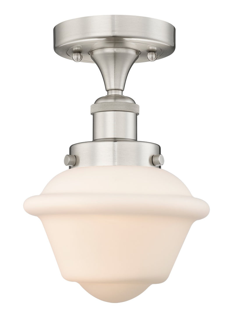 Innovations 616-1F-SN-G531 One Light Semi-Flush Mount, Brushed Satin Nickel