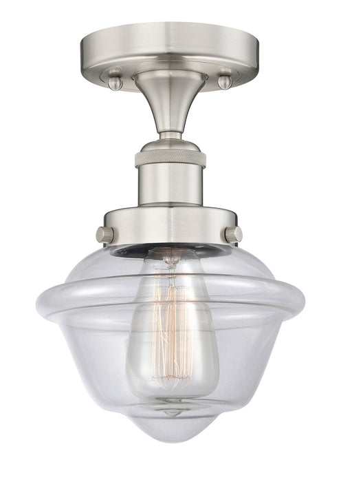 Innovations 616-1F-SN-G532 One Light Semi-Flush Mount, Brushed Satin Nickel