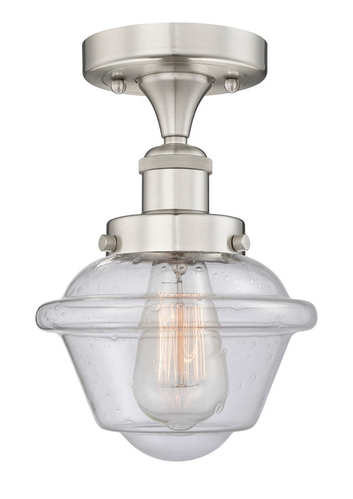Innovations 616-1F-SN-G534 One Light Semi-Flush Mount, Brushed Satin Nickel