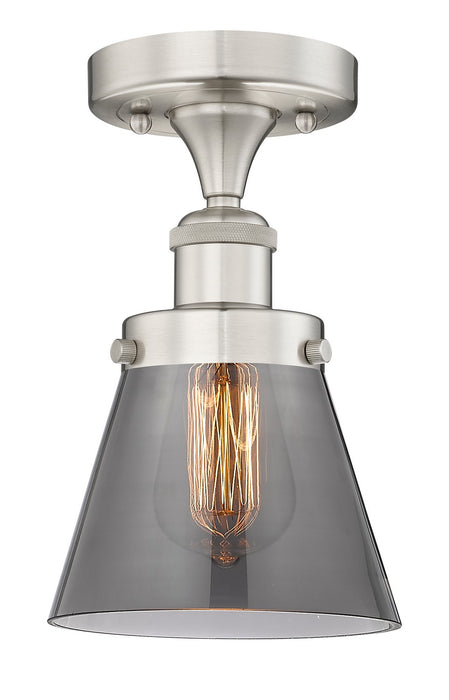 Innovations 616-1F-SN-G63 One Light Semi-Flush Mount, Brushed Satin Nickel