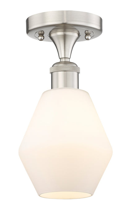 Innovations 616-1F-SN-G651-6 One Light Semi-Flush Mount, Brushed Satin Nickel