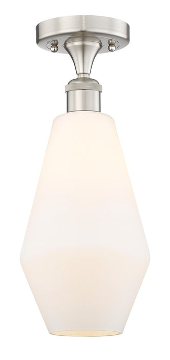Innovations 616-1F-SN-G651-7 One Light Semi-Flush Mount, Brushed Satin Nickel