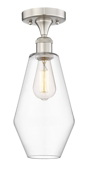 Innovations 616-1F-SN-G652-7 One Light Semi-Flush Mount, Brushed Satin Nickel