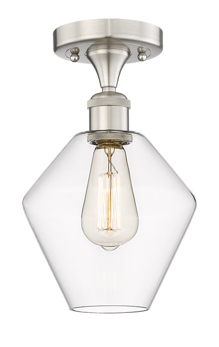 Innovations 616-1F-SN-G652-8 One Light Semi-Flush Mount, Brushed Satin Nickel