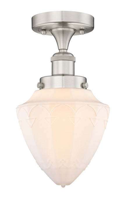Innovations 616-1F-SN-G661-7 LED Semi-Flush Mount, Brushed Satin Nickel