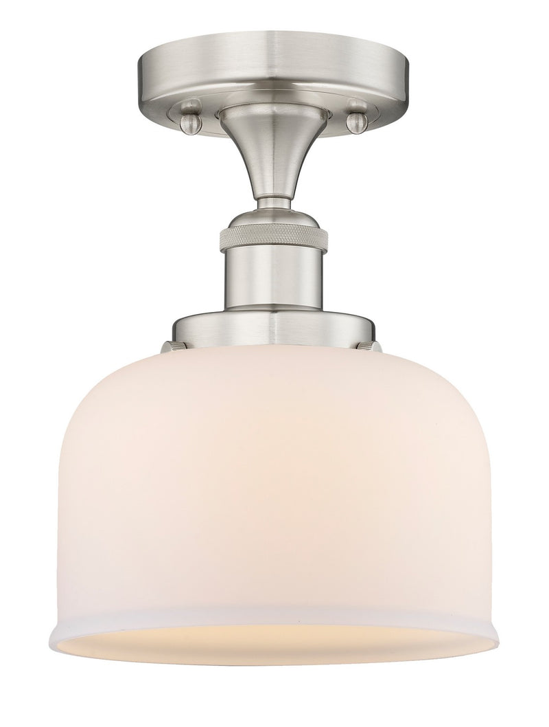 Innovations 616-1F-SN-G71 One Light Semi-Flush Mount, Brushed Satin Nickel