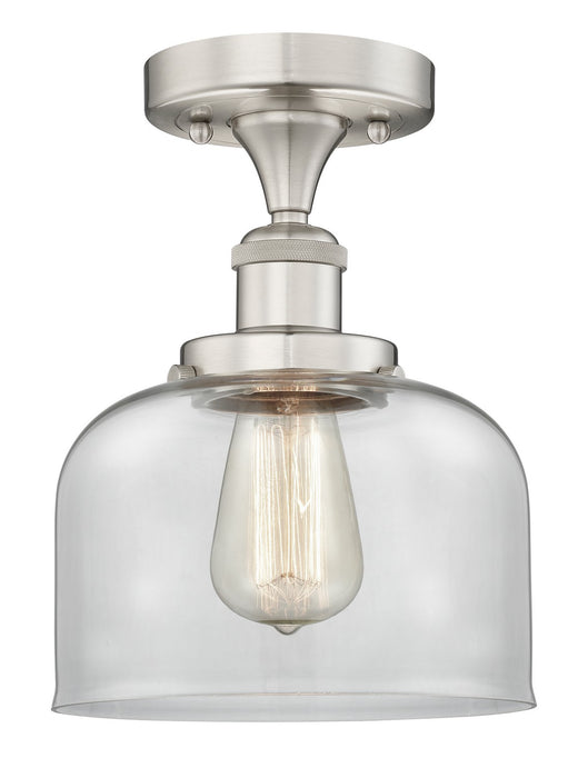 Innovations 616-1F-SN-G72 One Light Semi-Flush Mount, Brushed Satin Nickel