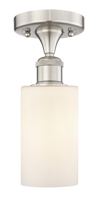 Innovations 616-1F-SN-G801 One Light Semi-Flush Mount, Brushed Satin Nickel