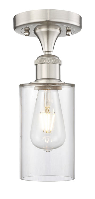 Innovations 616-1F-SN-G802 One Light Semi-Flush Mount, Brushed Satin Nickel