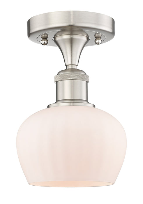 Innovations 616-1F-SN-G91 One Light Semi-Flush Mount, Brushed Satin Nickel