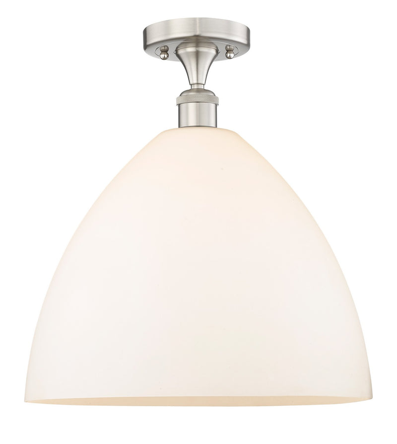 Innovations 616-1F-SN-GBD-161 One Light Semi-Flush Mount, Brushed Satin Nickel