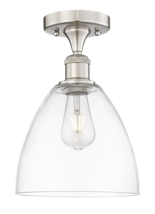 Innovations 616-1F-SN-GBD-92 One Light Semi-Flush Mount, Brushed Satin Nickel