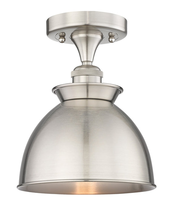 Innovations 616-1F-SN-M14-SN One Light Semi-Flush Mount, Brushed Satin Nickel