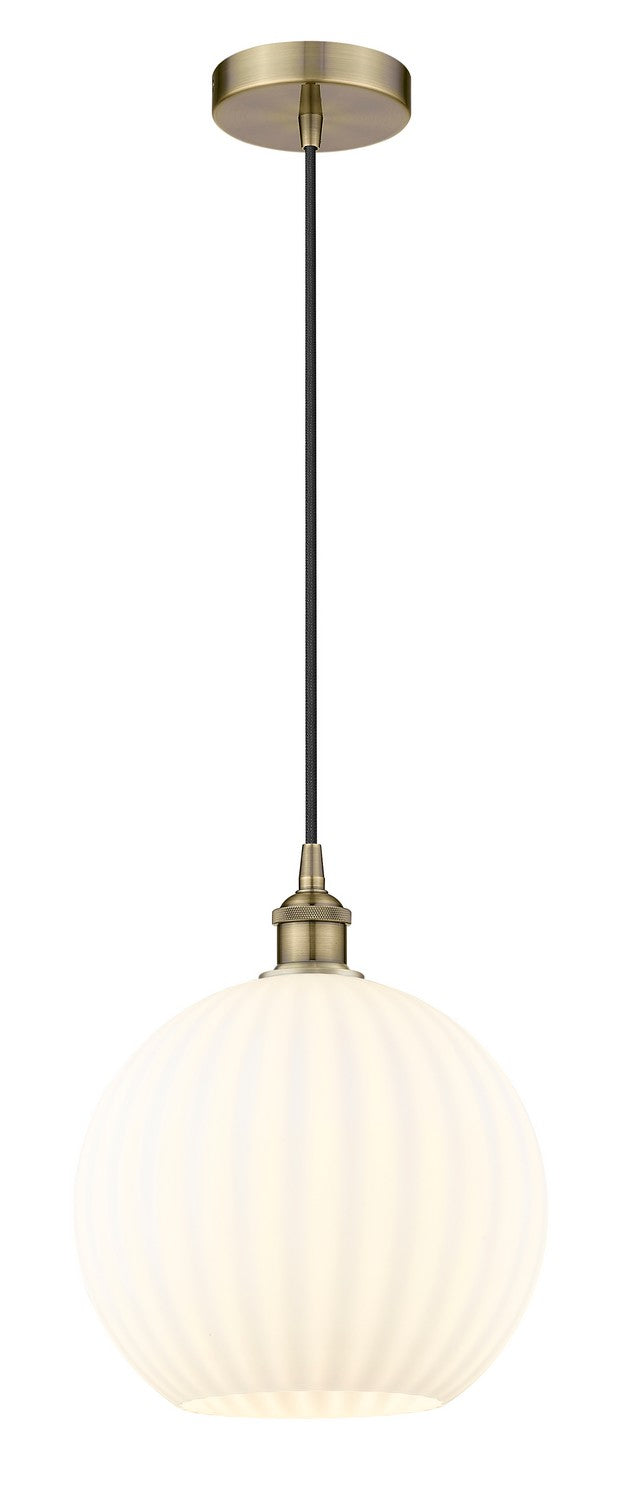 Innovations 616-1P-AB-G1217-12WV LED Mini Pendant, Antique Brass