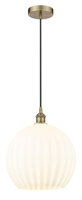 Innovations 616-1P-AB-G1217-14WV LED Pendant, Antique Brass