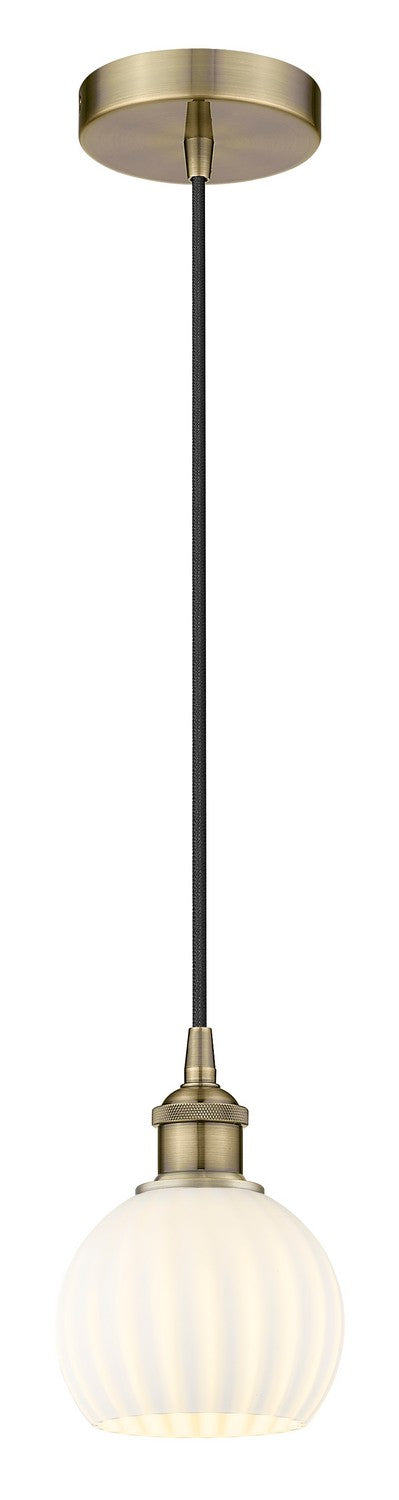 Innovations 616-1P-AB-G1217-6WV LED Mini Pendant, Antique Brass