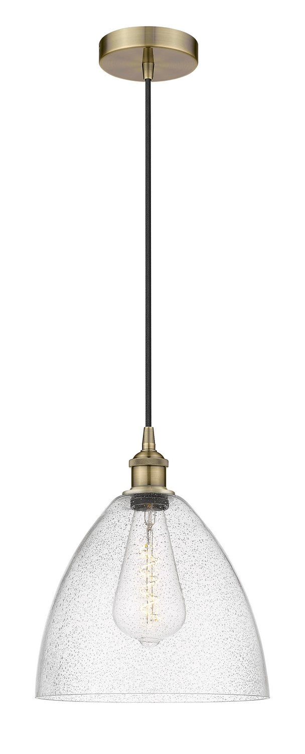 Innovations 616-1P-AB-GBD-124 One Light Mini Pendant, Antique Brass