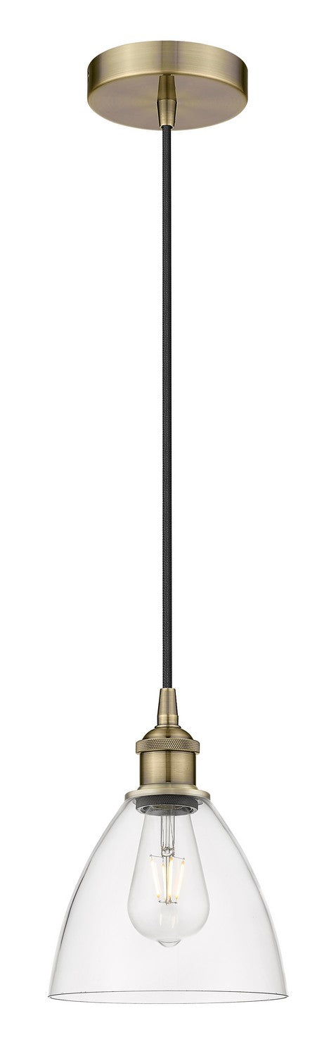 Innovations 616-1P-AB-GBD-752 One Light Mini Pendant, Antique Brass