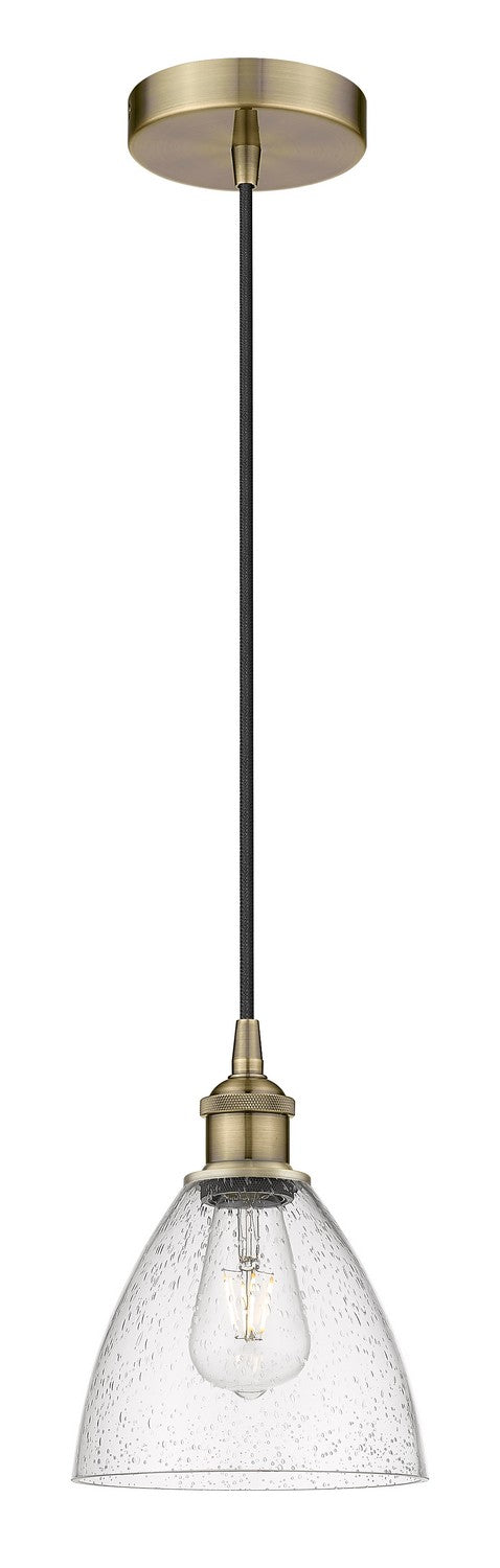 Innovations 616-1P-AB-GBD-754 One Light Mini Pendant, Antique Brass