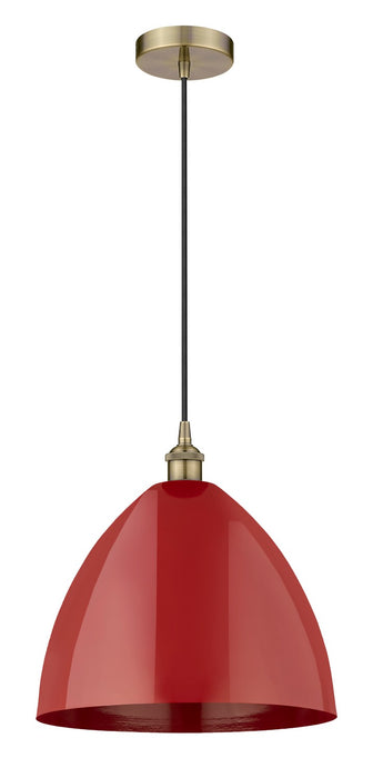 Innovations 616-1P-AB-MBD-16-RD One Light Mini Pendant, Antique Brass