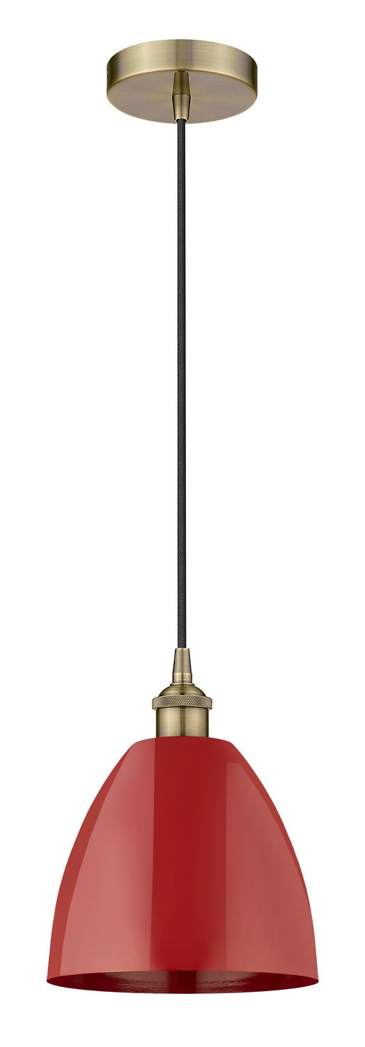 Innovations 616-1P-AB-MBD-9-RD One Light Mini Pendant, Antique Brass