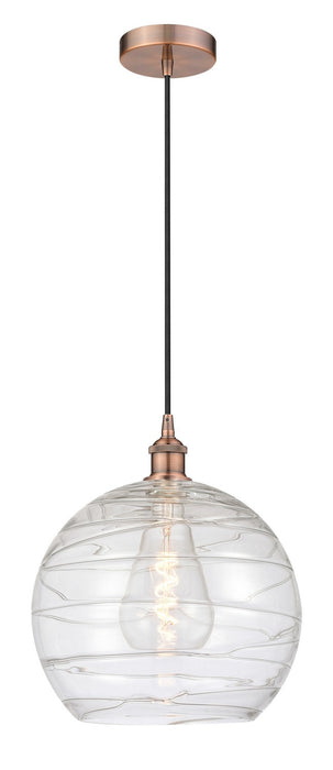 Innovations 616-1P-AC-G1213-14 One Light Pendant, Antique Copper