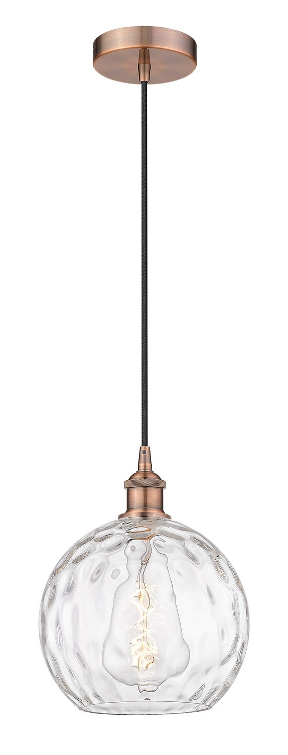 Innovations 616-1P-AC-G1215-10 One Light Mini Pendant, Antique Copper