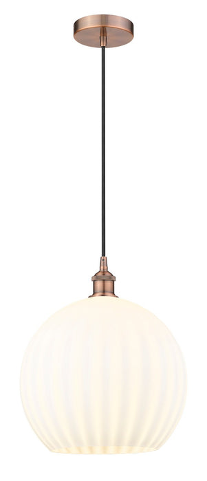 Innovations 616-1P-AC-G1217-14WV LED Pendant, Antique Copper