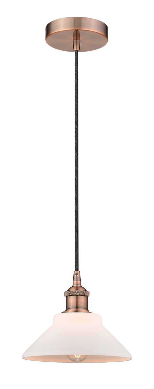 Innovations 616-1P-AC-G131 One Light Mini Pendant, Antique Copper