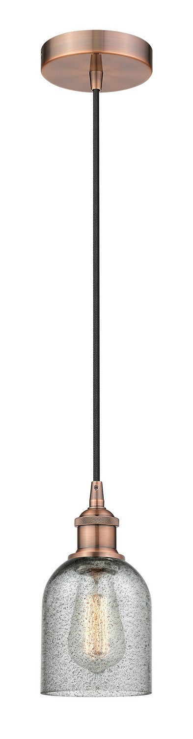 Innovations 616-1P-AC-G257 One Light Mini Pendant, Antique Copper