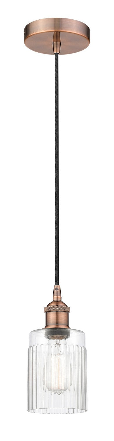 Innovations 616-1P-AC-G342 One Light Mini Pendant, Antique Copper