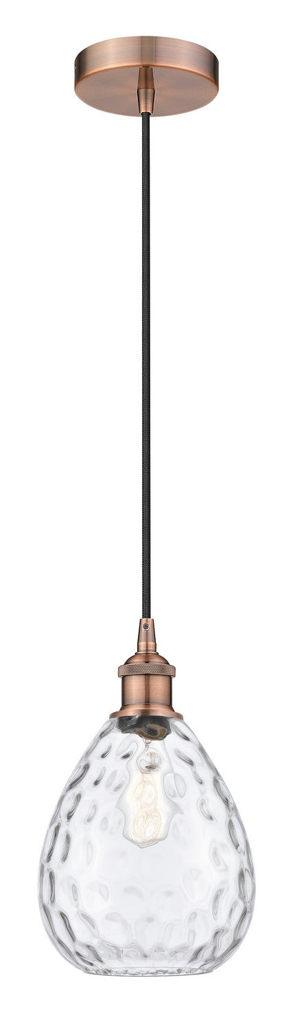 Innovations 616-1P-AC-G372 One Light Mini Pendant, Antique Copper