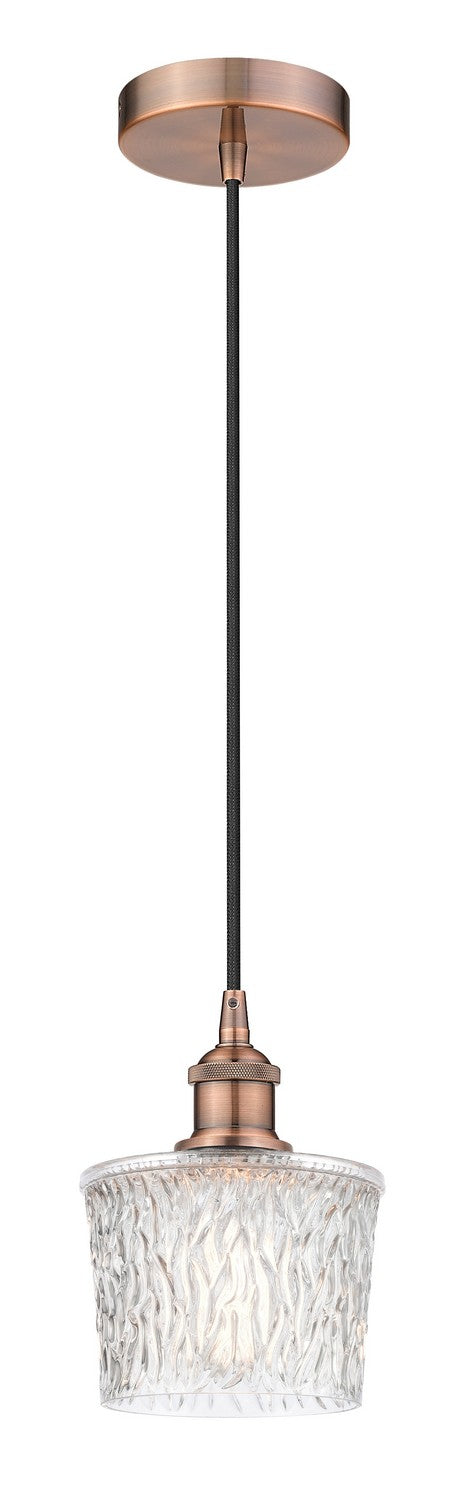 Innovations 616-1P-AC-G402 One Light Mini Pendant, Antique Copper