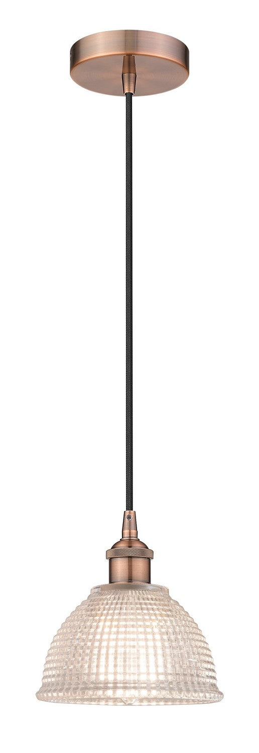 Innovations 616-1P-AC-G422 One Light Mini Pendant, Antique Copper