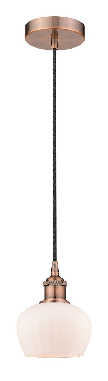 Innovations 616-1P-AC-G91 One Light Mini Pendant, Antique Copper