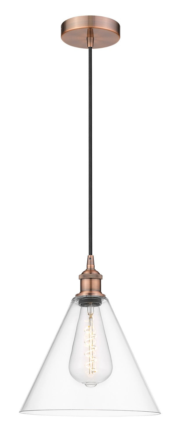 Innovations 616-1P-AC-GBC-122 One Light Mini Pendant, Antique Copper