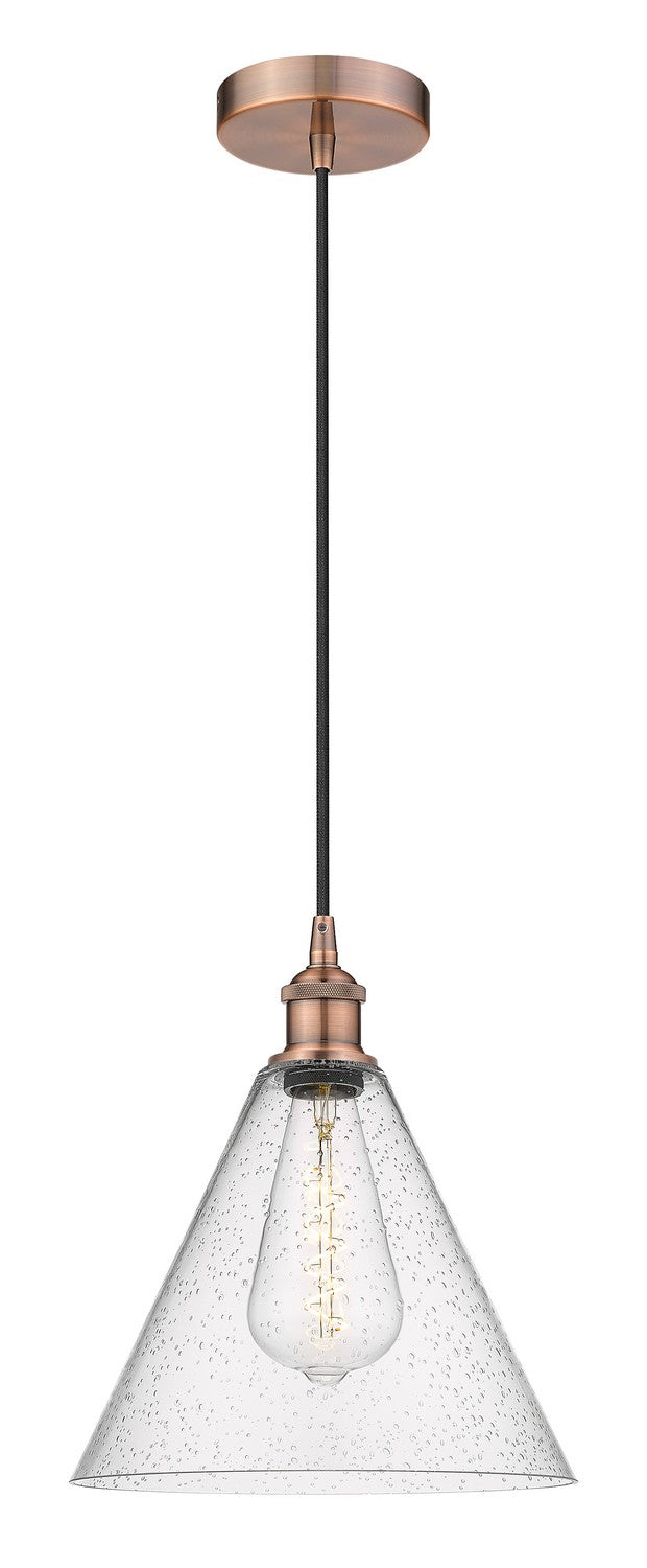 Innovations 616-1P-AC-GBC-124 One Light Mini Pendant, Antique Copper