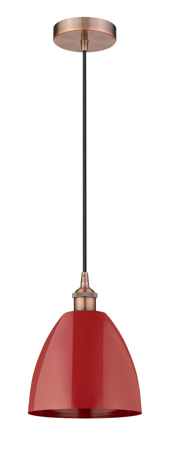 Innovations 616-1P-AC-MBD-9-RD One Light Mini Pendant, Antique Copper