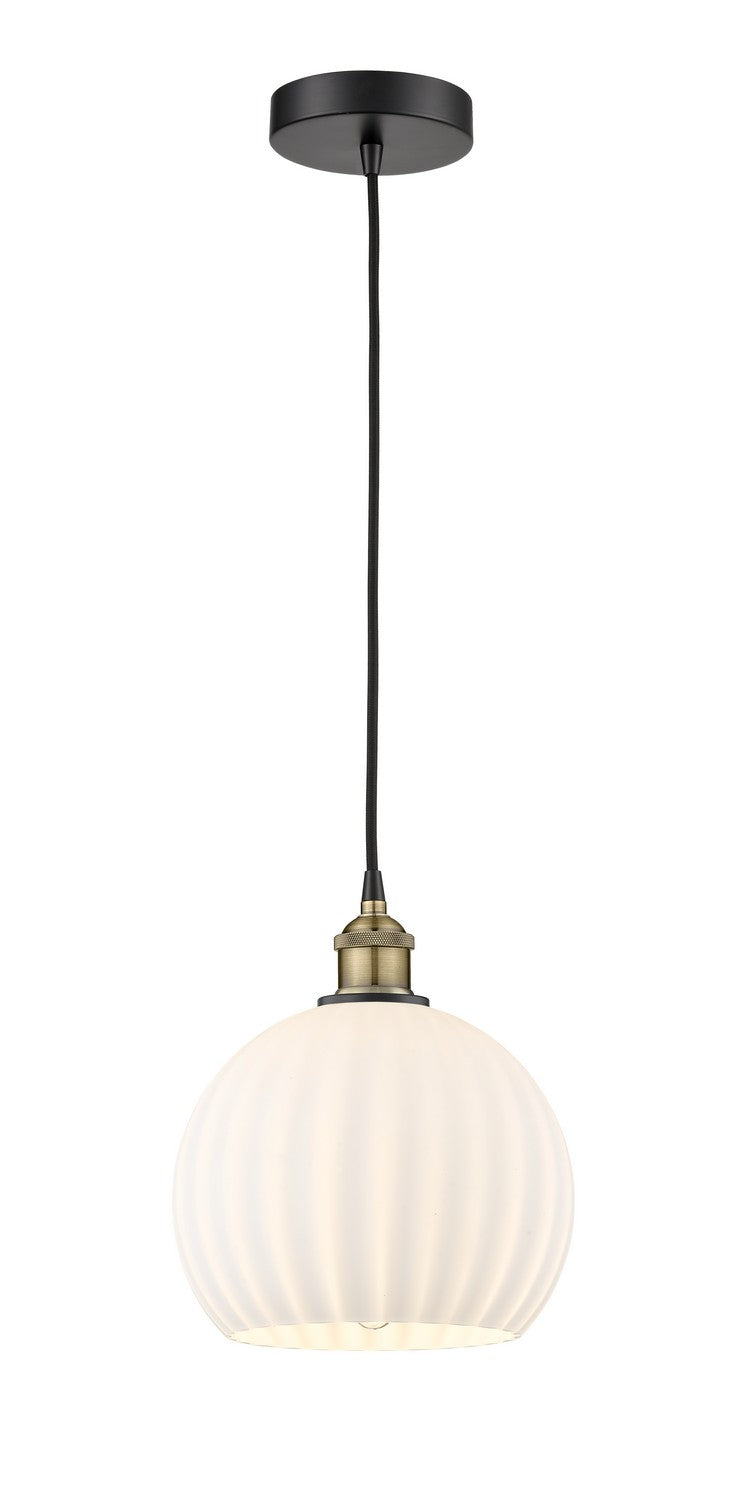 Innovations 616-1P-BAB-G1217-10WV LED Mini Pendant, Black Antique Brass