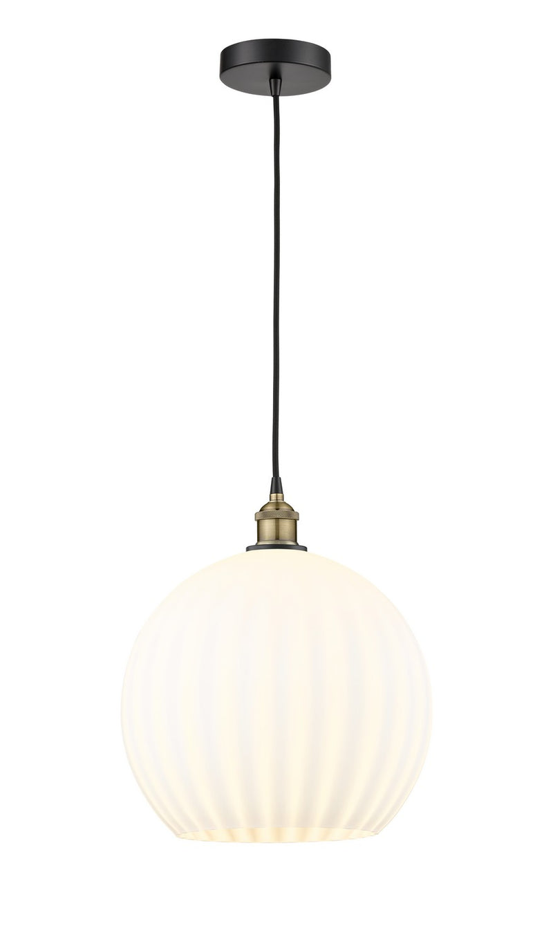 Innovations 616-1P-BAB-G1217-14WV LED Pendant, Black Antique Brass