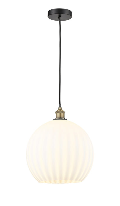 Innovations 616-1P-BAB-G1217-14WV LED Pendant, Black Antique Brass