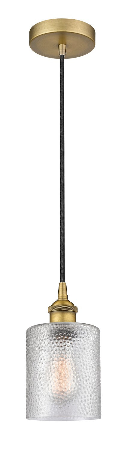 Innovations 616-1P-BB-G112 One Light Mini Pendant, Brushed Brass