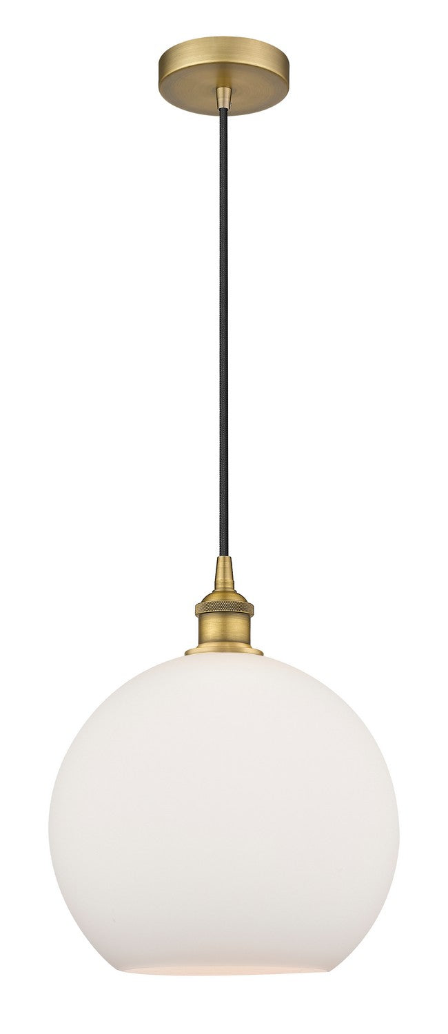 Innovations 616-1P-BB-G121-12 One Light Mini Pendant, Brushed Brass