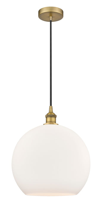 Innovations 616-1P-BB-G121-14 One Light Pendant, Brushed Brass