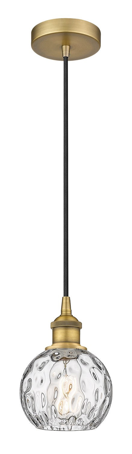 Innovations 616-1P-BB-G1215-6 One Light Mini Pendant, Brushed Brass