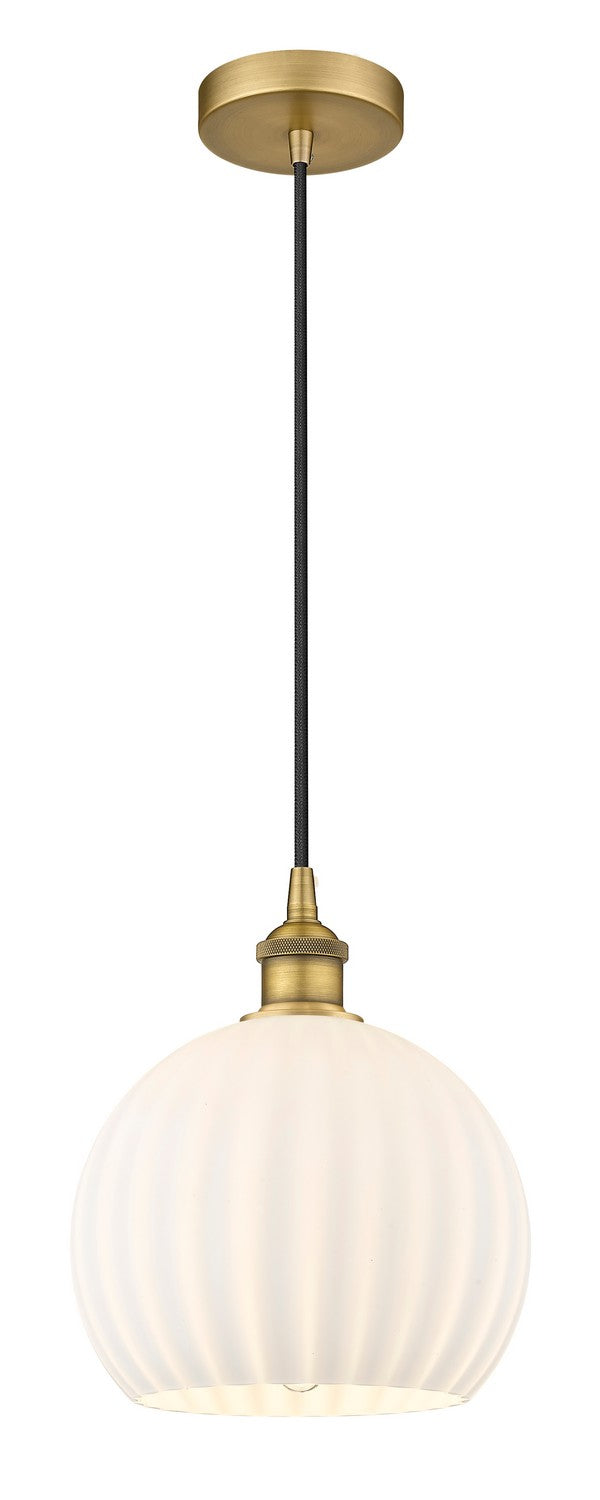 Innovations 616-1P-BB-G1217-10WV LED Mini Pendant, Brushed Brass