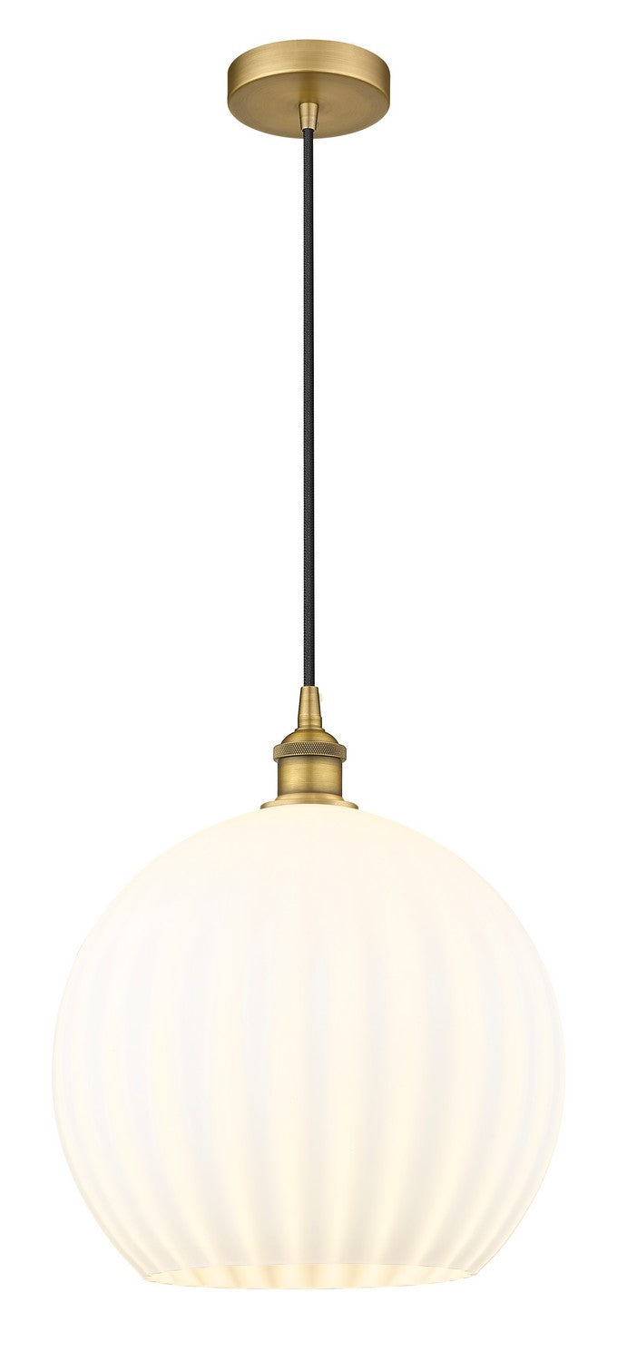 Innovations 616-1P-BB-G1217-14WV LED Pendant, Brushed Brass