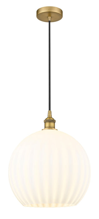 Innovations 616-1P-BB-G1217-14WV LED Pendant, Brushed Brass